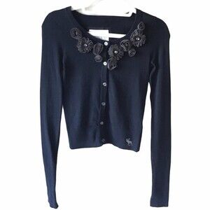 Abercrombie & Fitch Cardigan Navy XS NWOT